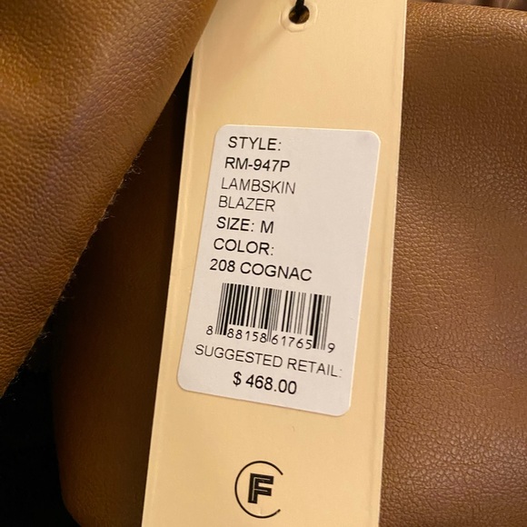 Rebecca Minkoff Faux Lambskin Blazer - Picture 6 of 7